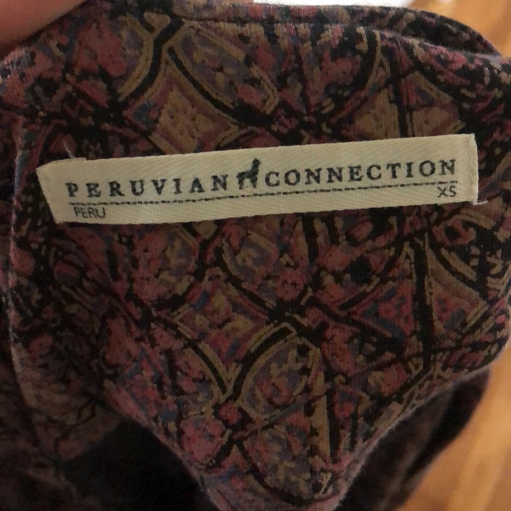 Peruvian Connection Wrap Style Printed Dress - image 8